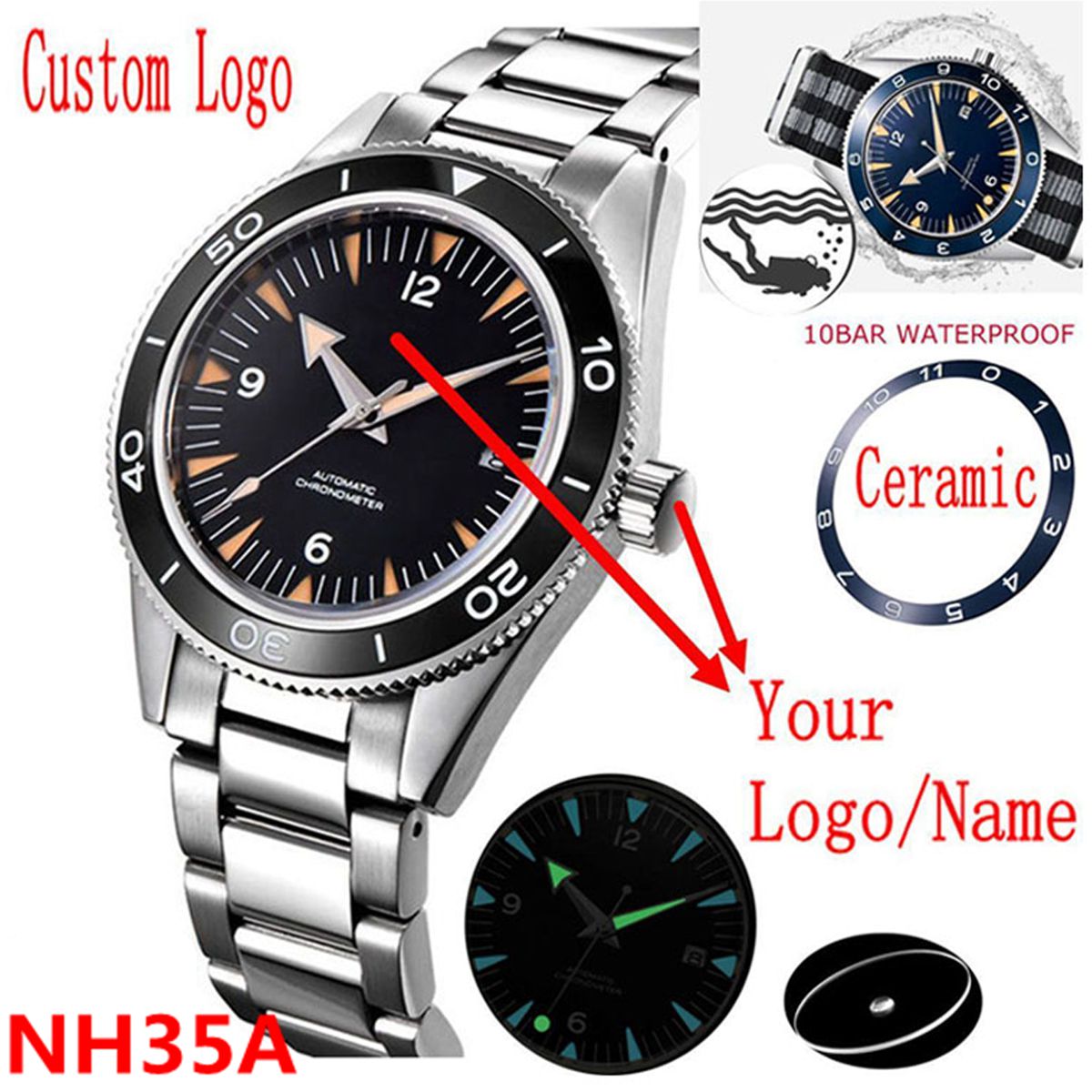 Luxury Watch Life - Часы с механизмом NH35 с индивидуальным