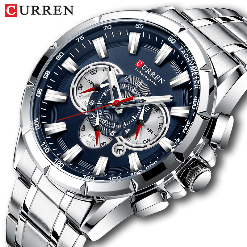 Luxury Watch Manufacturers - CURREN наручные часы мужские водонепроницаемые Хронограф
