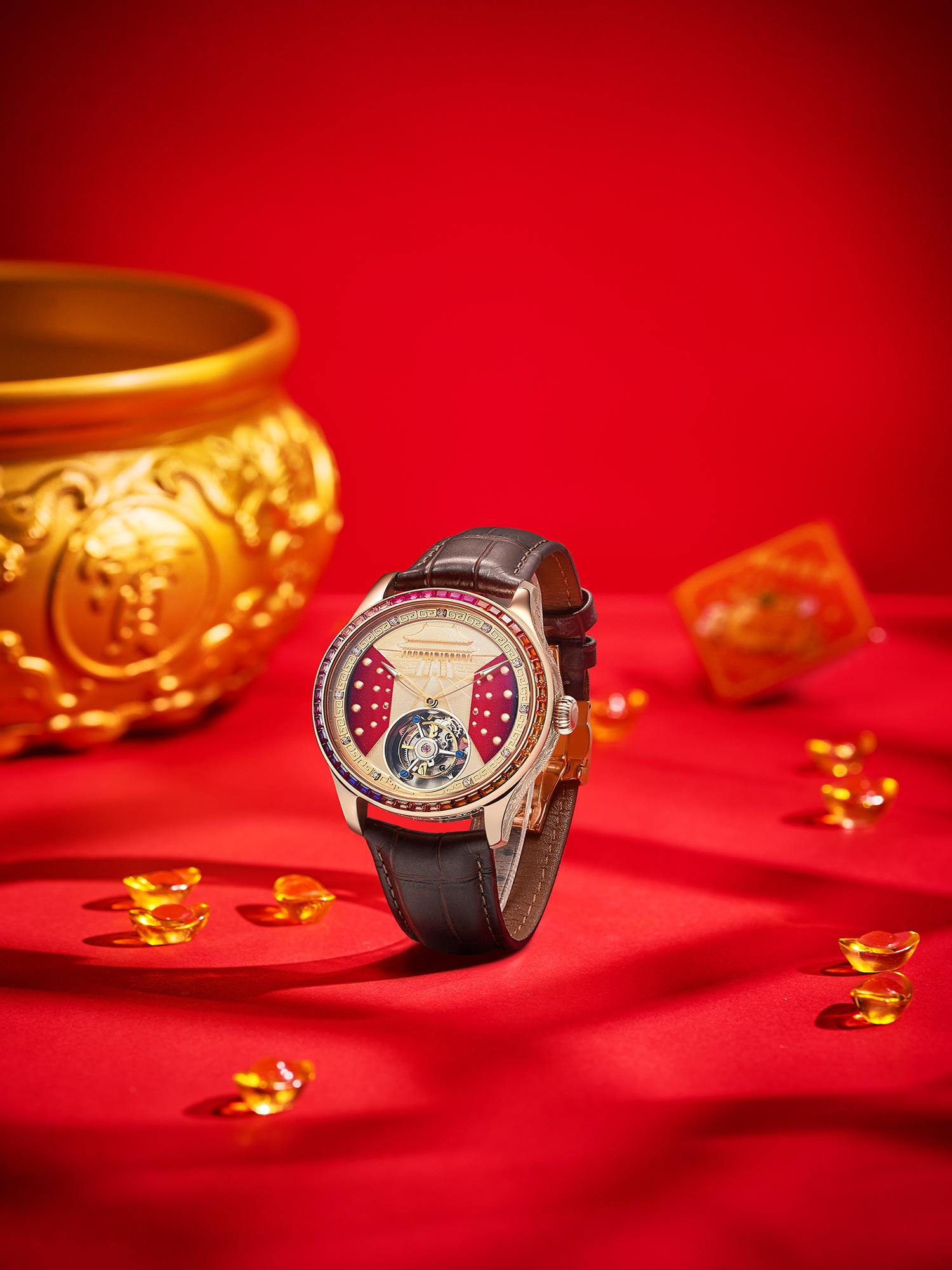 Tourbillon Movement Watch - Мужские часы с автоматическим механическим механизмом,