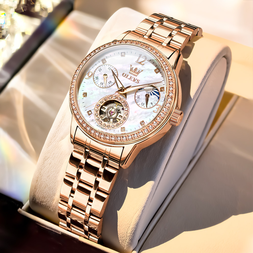 Luxury Watch Leather - Женские часы OLEVS, лучшие брендовые роскошные