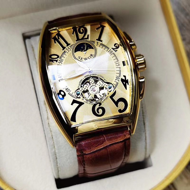 Мужские механические часы с ав – обзор и цена Tourbillon Movement Watch