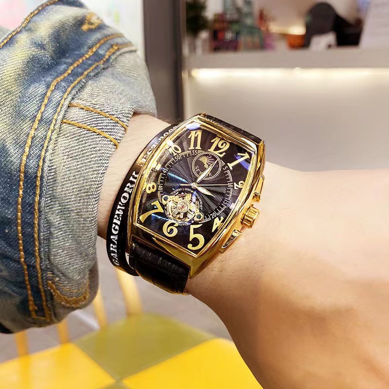 Мужские механические часы с ав – обзор и цена Tourbillon Movement Watch