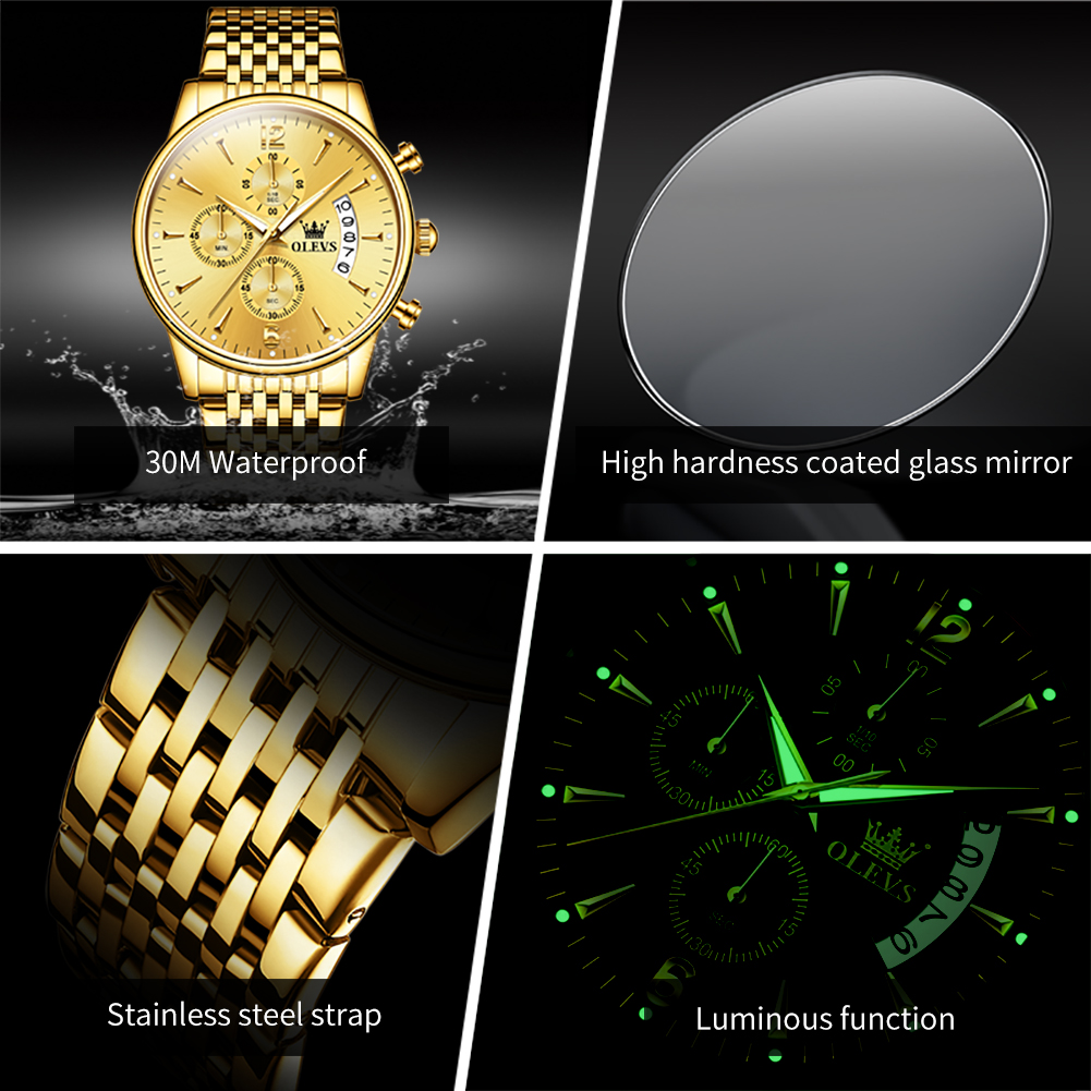 OLEVS брендовые роскошные золо – обзор и цена Zen Luxury Watch