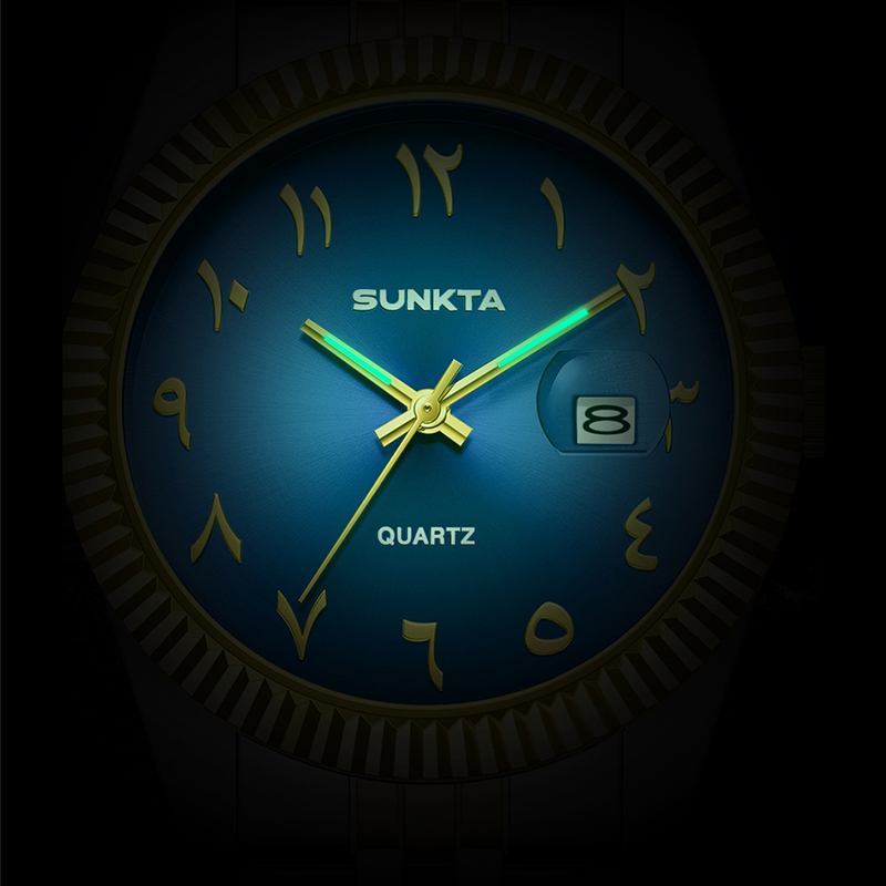 SUNKTA лучший бренд класса люк – обзор и цена Luxury Watch With Arabic Numerals