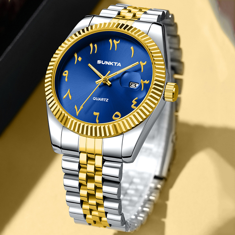 SUNKTA лучший бренд класса люк – обзор и цена Luxury Watch With Arabic Numerals
