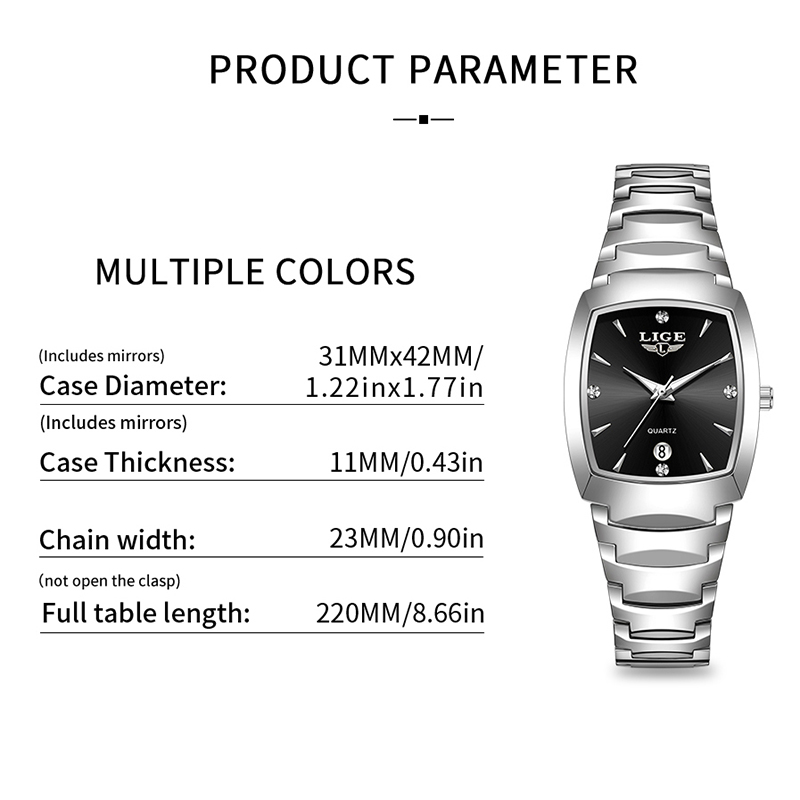 LIGE часы женские деловые роск – обзор и цена Luxury Watch Female