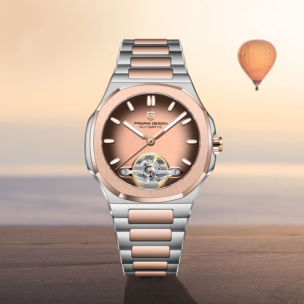 Новые мужские механические час – обзор и цена Tourbillon Movement Watch