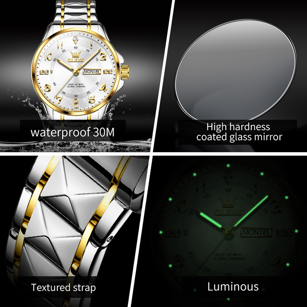 OLEVS брендовые оригинальные н – обзор и цена Luxury Watch With Arabic Numerals