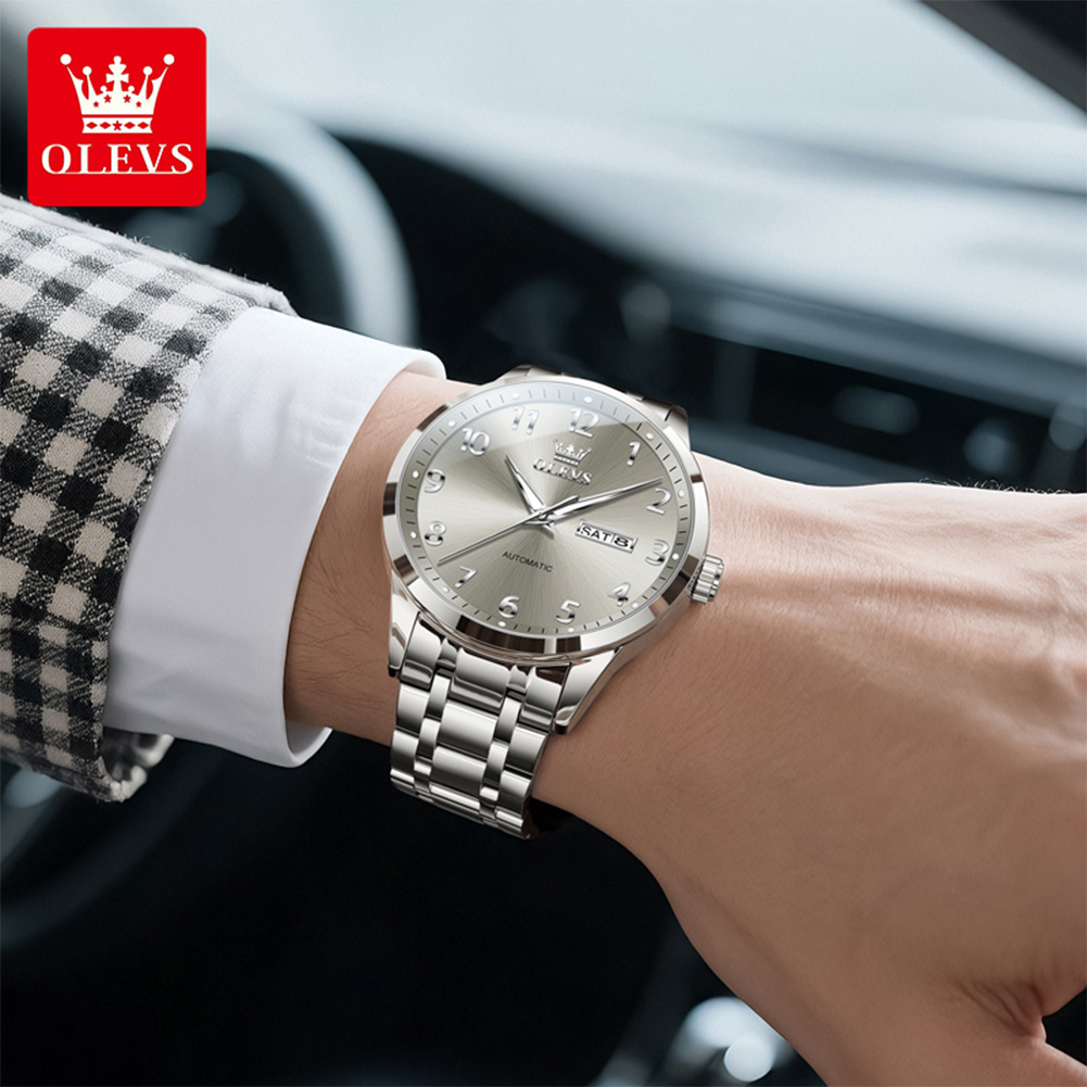 Автоматические часы OLEVS для  – обзор и цена Luxury Watch With Arabic Numerals