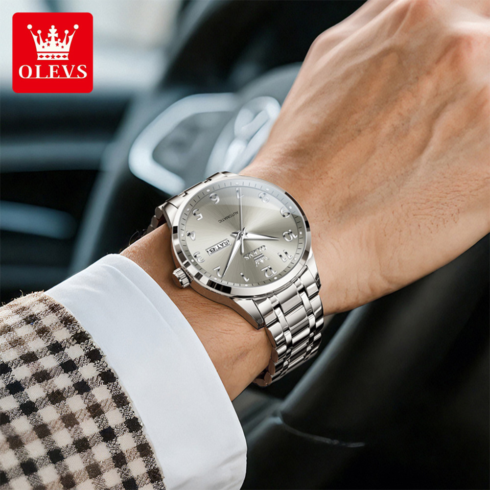 Автоматические часы OLEVS для  – обзор и цена Luxury Watch With Arabic Numerals