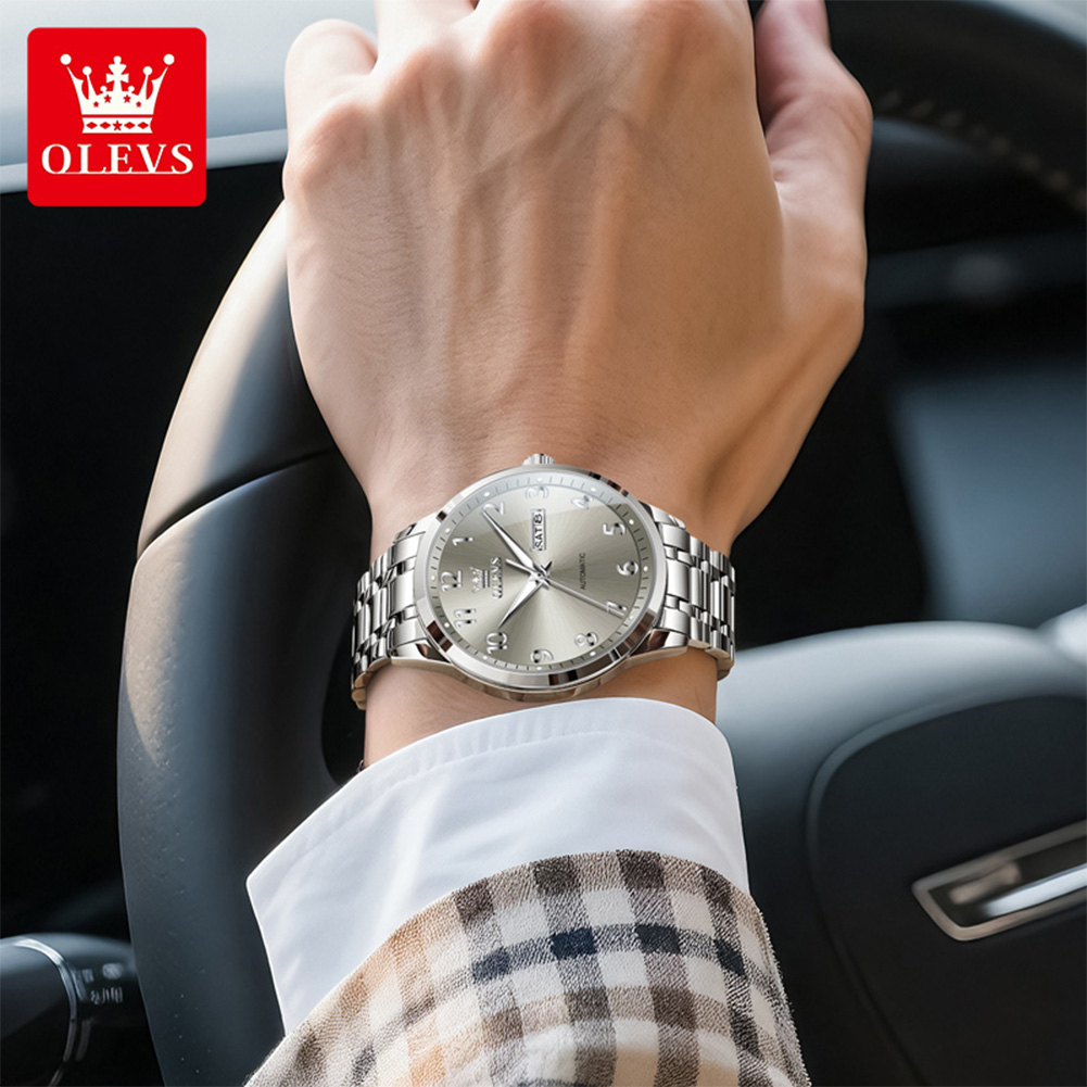 Автоматические часы OLEVS для  – обзор и цена Luxury Watch With Arabic Numerals